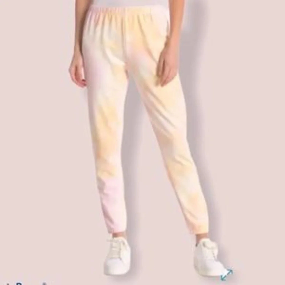 Wildfox NWT Cotton Candy Tie Dye High Rise Jogger Size M
